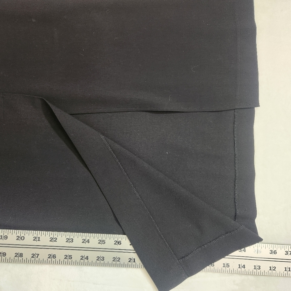 Dkny Black Midi Pencil Skirt high waistline Petite Size 10P Vintage - Picture 6 of 9